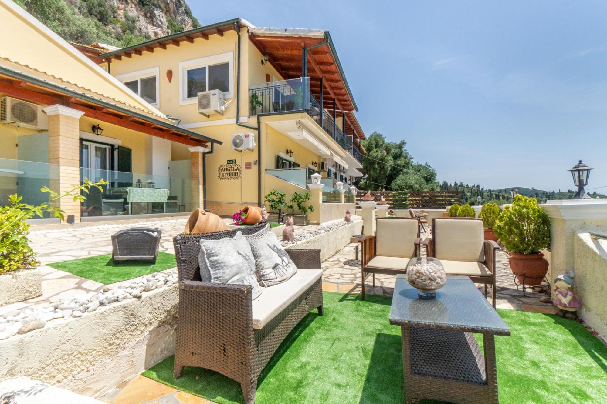 Villa Angela Panorama à Paleokastrítsa Extérieur photo
