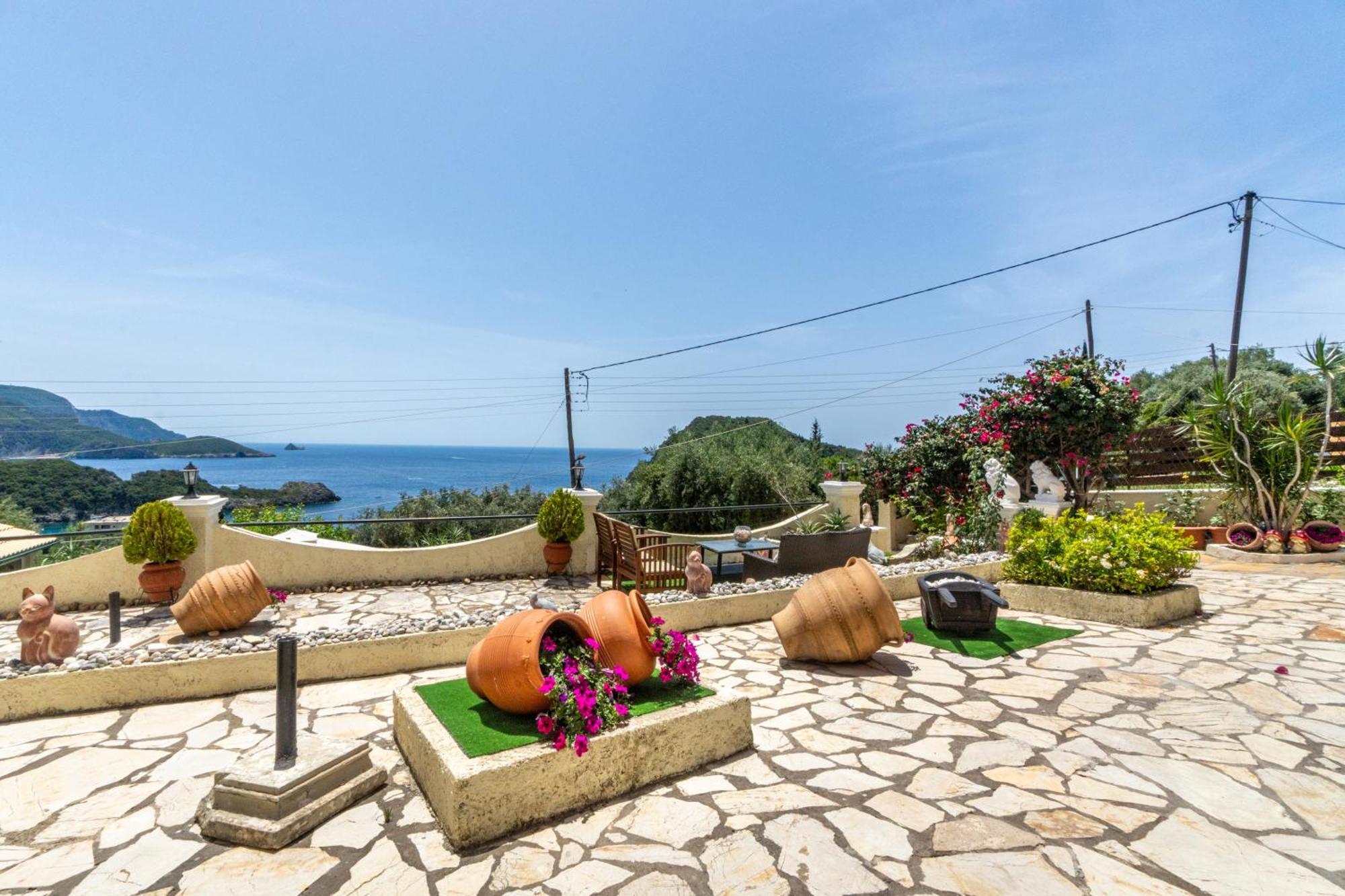 Villa Angela Panorama à Paleokastrítsa Extérieur photo
