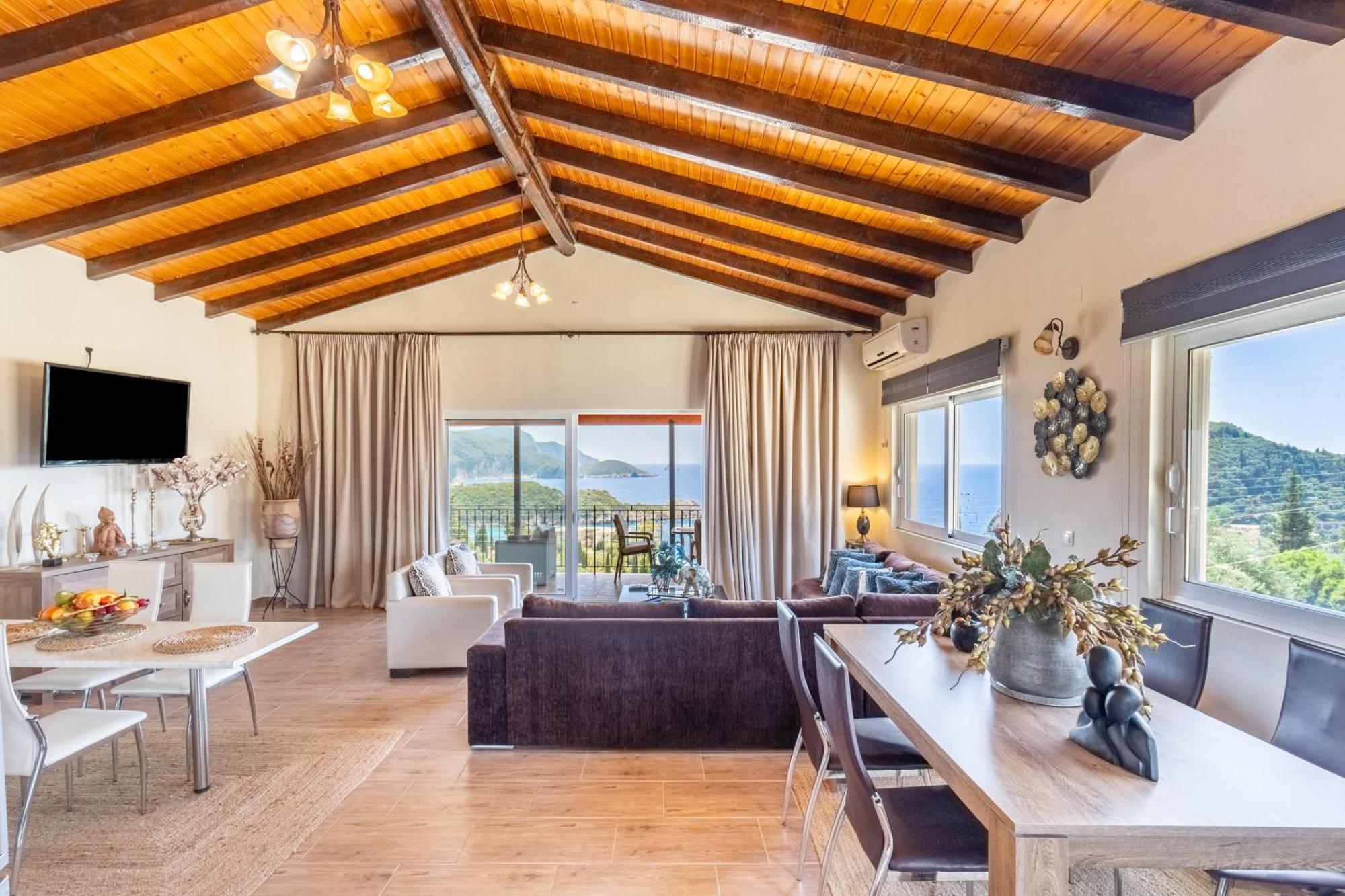 Villa Angela Panorama à Paleokastrítsa Extérieur photo